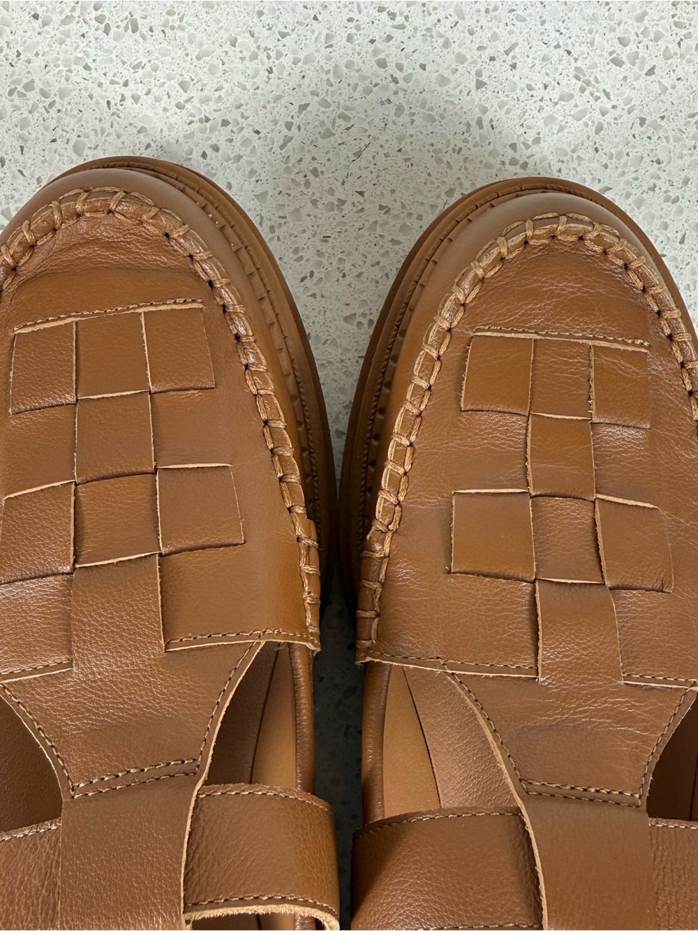 Chelsea & Violet T-Bar Loafer’s Tan Platform Mary Jane Women’s Size 9.5 - Picture 9 of 11